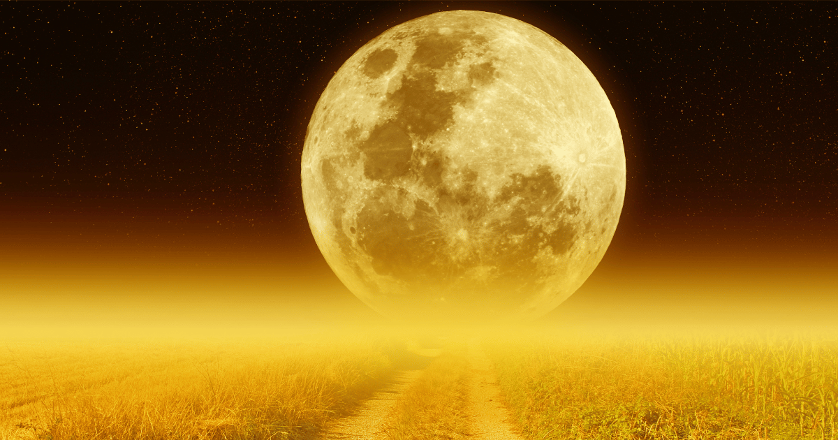 Image of a gilded moon